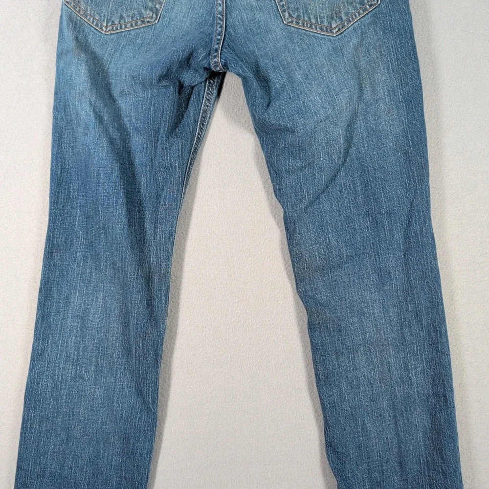 Levi's 512 Mens Jeans W28‎ L32 Blue Denim Straight Fit